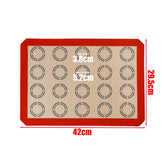 Tapete De Horneo Silicona 30 x 40 cm Con Guías Para Macarons